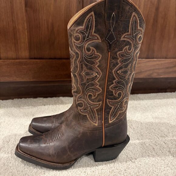 NEW Shyanne Jesse Performance Western Boots Women 5 Dark Brown Leather Handcraft - Picture 9 of 9